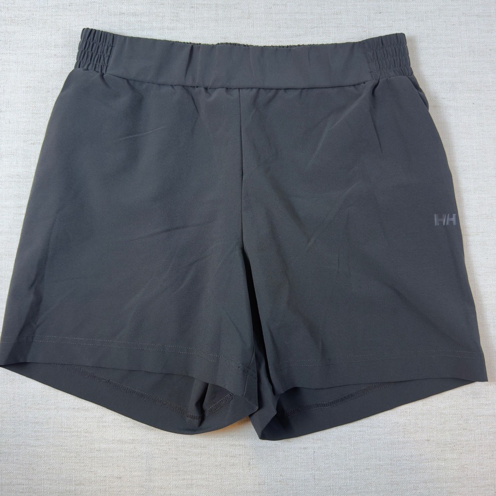 Helly Hansen Womens Athletic Shorts Gray 4" Hiking Running Quick Dry Stretch L